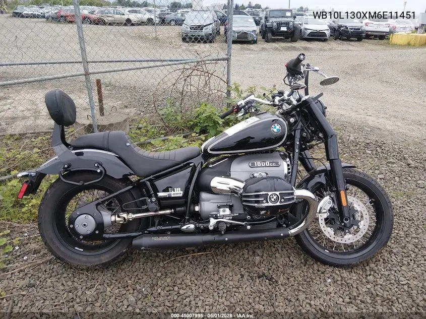 2021 BMW R18 VIN: WB10L130XM6E11451 Lot: 45007995