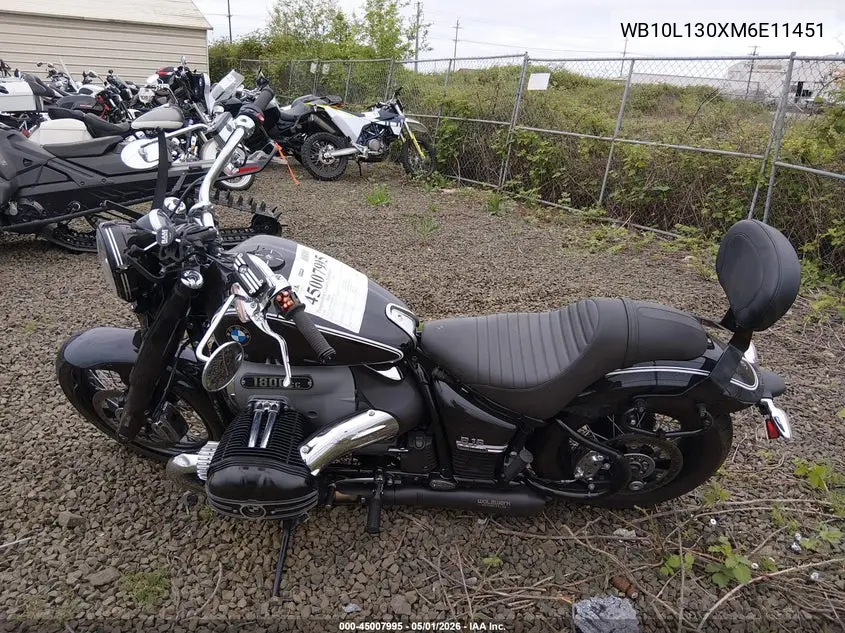 2021 BMW R18 VIN: WB10L130XM6E11451 Lot: 45007995