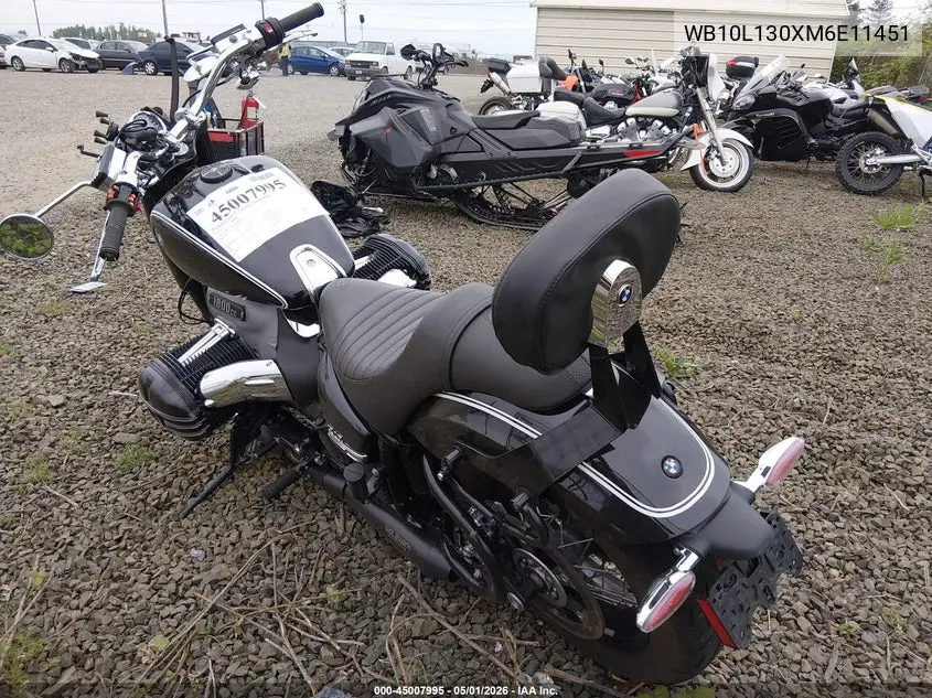 2021 BMW R18 VIN: WB10L130XM6E11451 Lot: 45007995