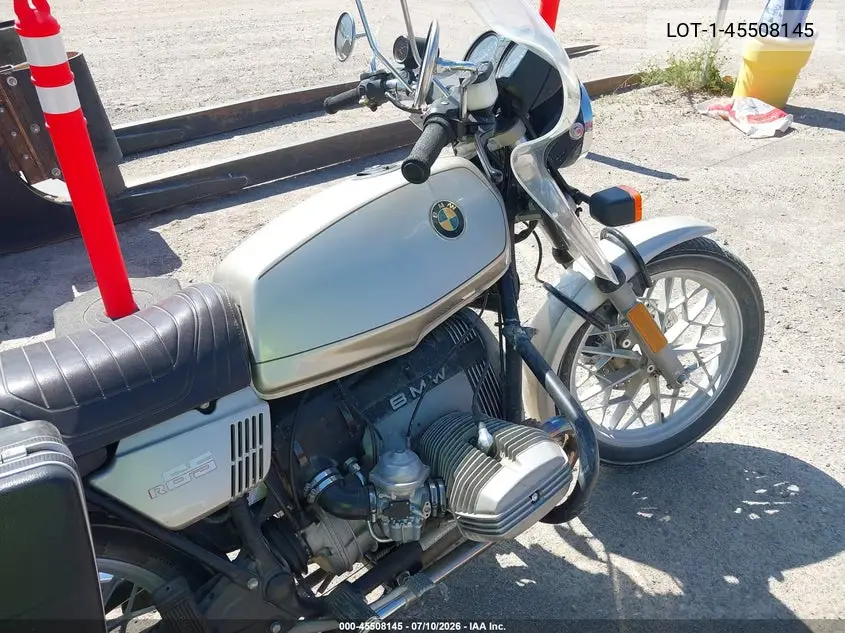 1980 BMW R65 VIN: 6381778 Lot: 45508145