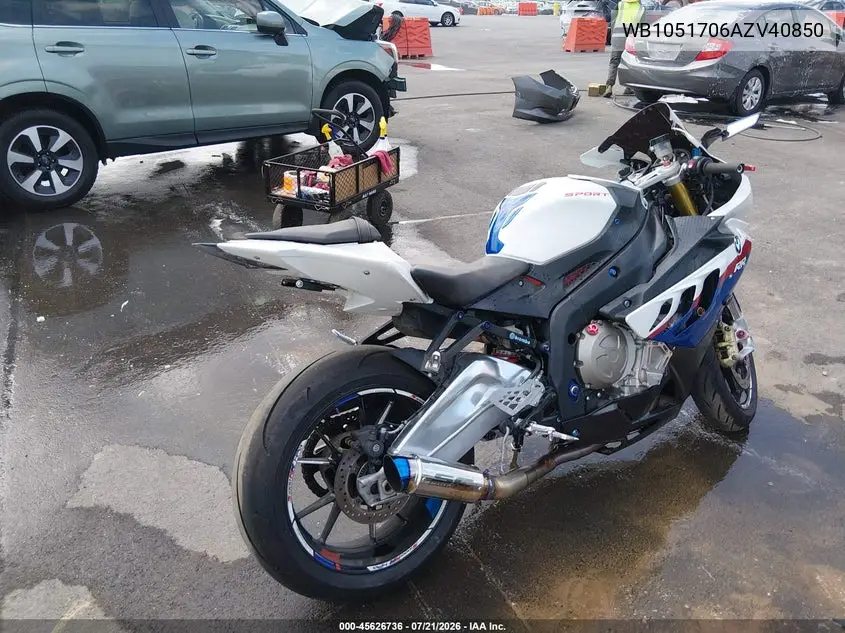 2010 BMW S 1000 Rr VIN: WB1051706AZV40850 Lot: 45626736