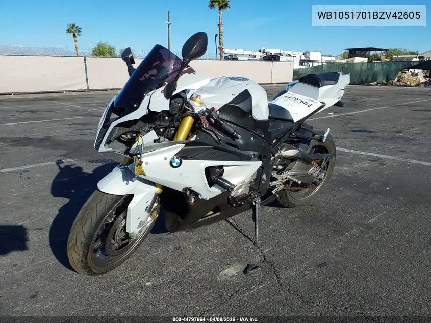 2011 BMW S 1000 Rr VIN: WB1051701BZV42605 Lot: 44797664