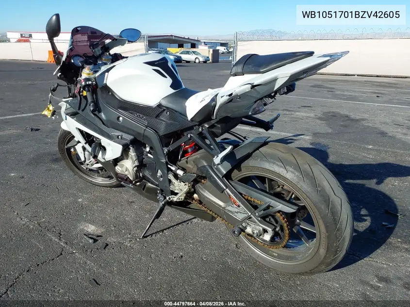 2011 BMW S 1000 Rr VIN: WB1051701BZV42605 Lot: 44797664