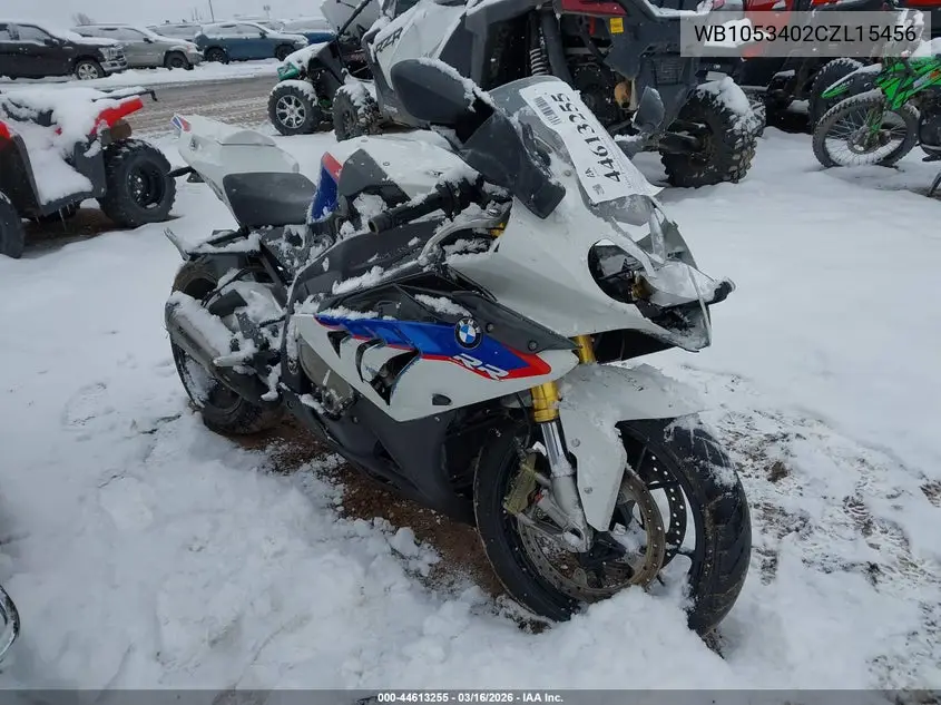 2012 BMW S 1000 Rr VIN: WB1053402CZL15456 Lot: 44613255