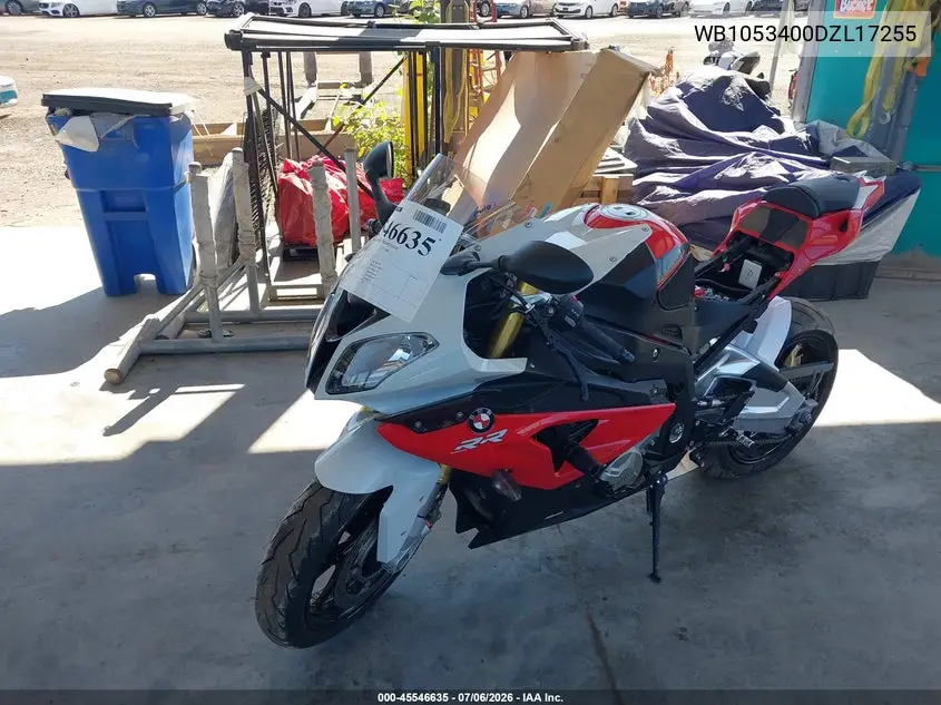 2013 BMW S 1000 Rr VIN: WB1053400DZL17255 Lot: 45546635