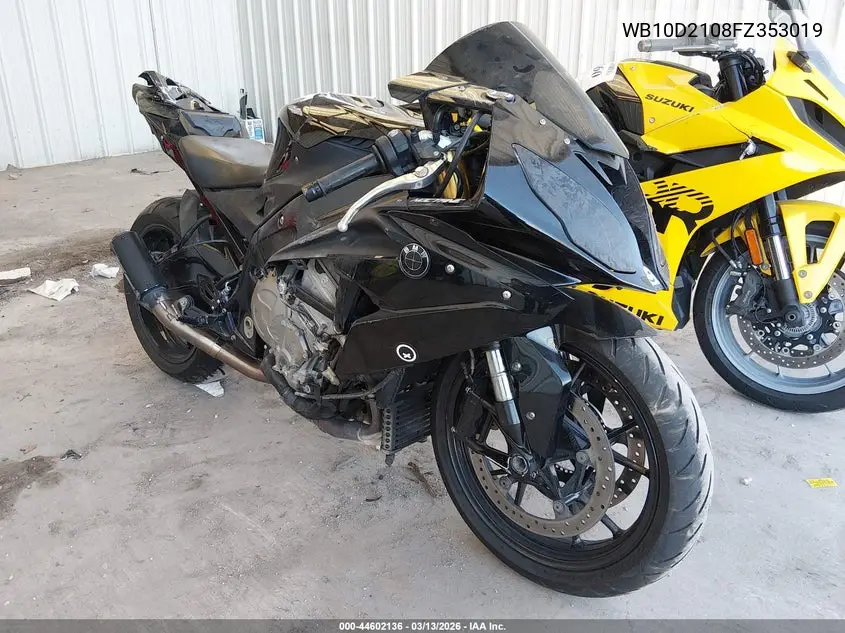 2015 BMW S 1000 Rr VIN: WB10D2108FZ353019 Lot: 44602136