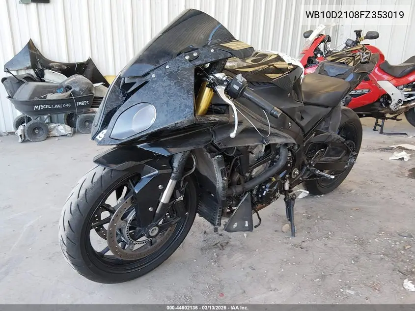 2015 BMW S 1000 Rr VIN: WB10D2108FZ353019 Lot: 44602136