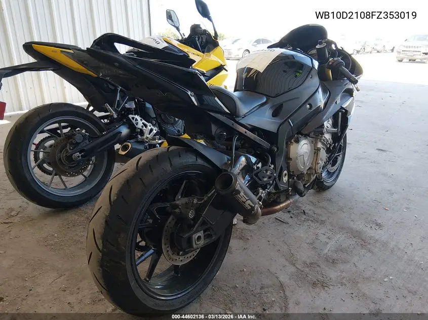 2015 BMW S 1000 Rr VIN: WB10D2108FZ353019 Lot: 44602136