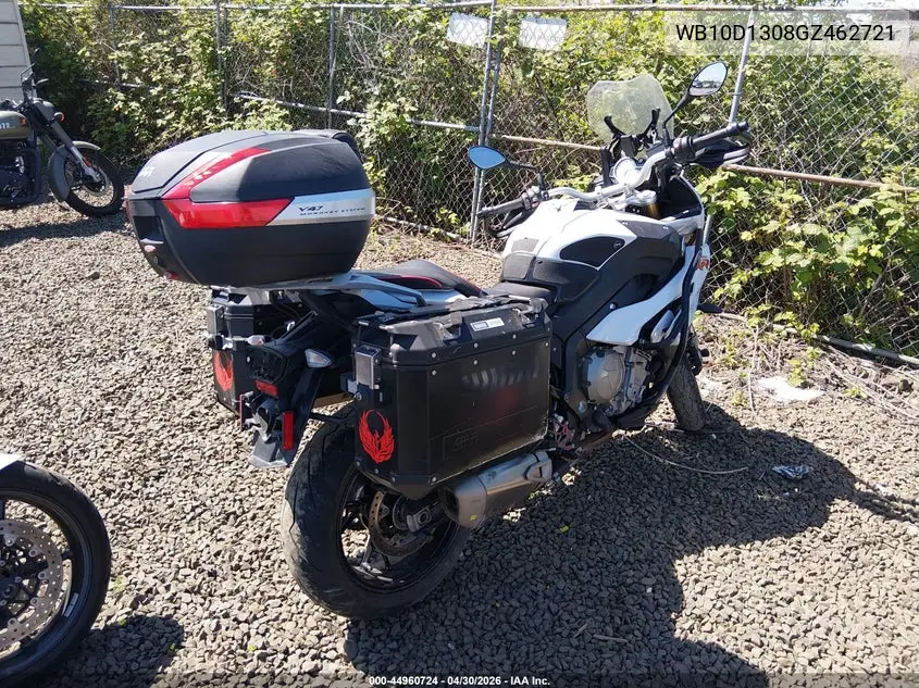 2016 BMW S 1000 Xr VIN: WB10D1308GZ462721 Lot: 44960724