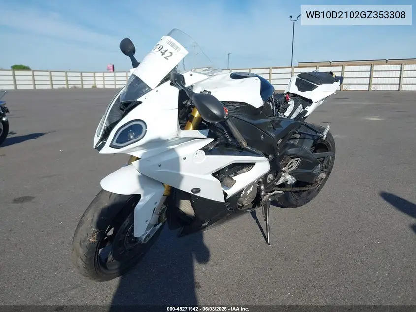 2016 BMW S 1000 Rr VIN: WB10D2102GZ353308 Lot: 45271942
