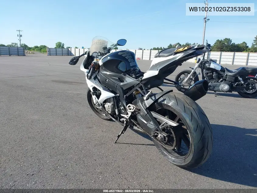 2016 BMW S 1000 Rr VIN: WB10D2102GZ353308 Lot: 45271942
