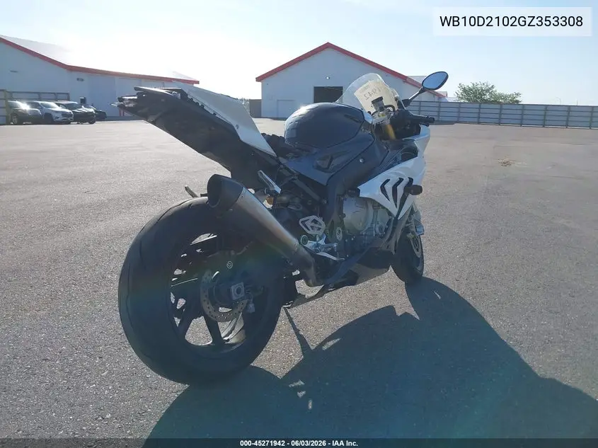 2016 BMW S 1000 Rr VIN: WB10D2102GZ353308 Lot: 45271942