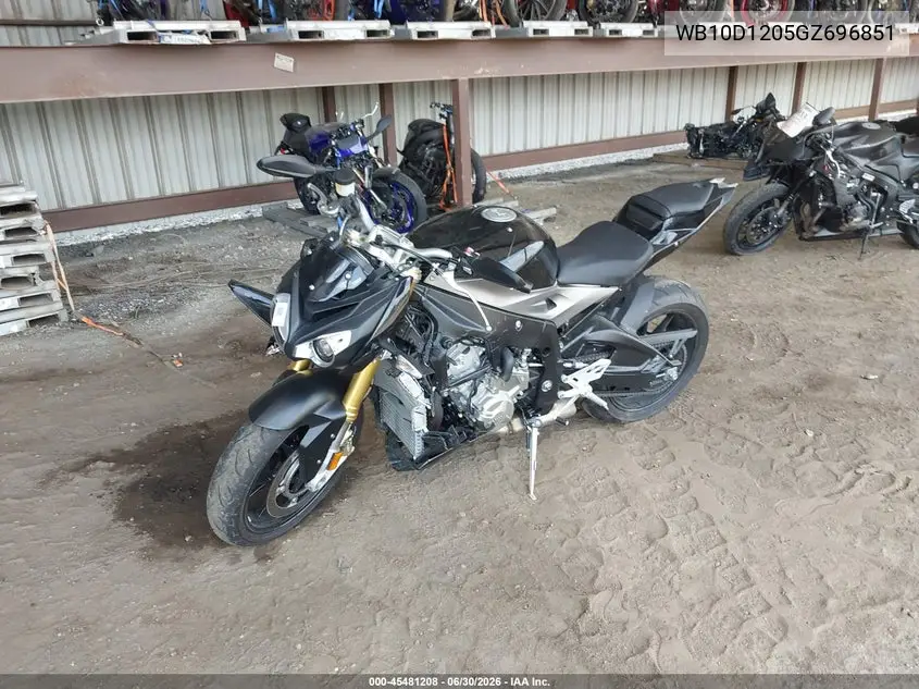 2016 BMW S 1000 R VIN: WB10D1205GZ696851 Lot: 45481208