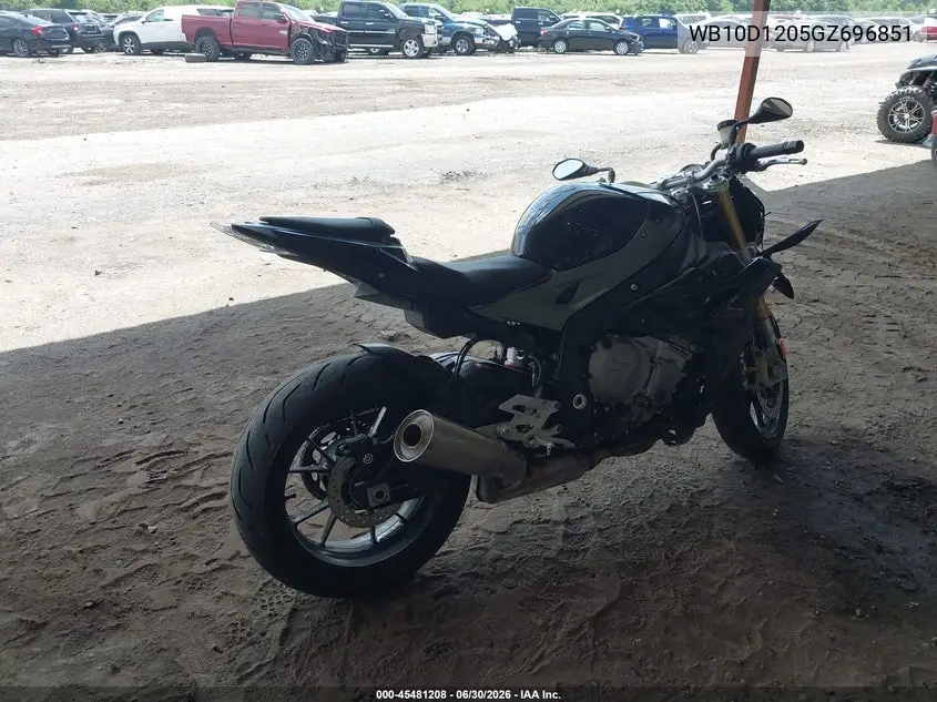 2016 BMW S 1000 R VIN: WB10D1205GZ696851 Lot: 45481208