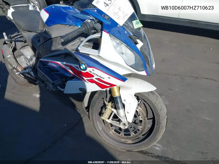 2017 BMW S 1000 Rr VIN: WB10D6007HZ710623 Lot: 43629397