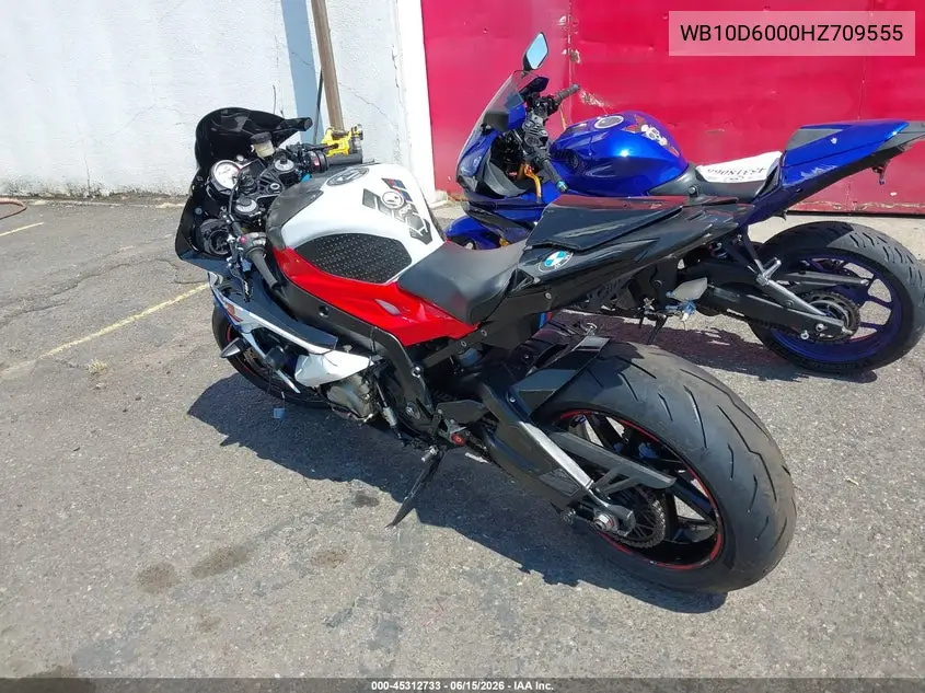 2017 BMW S 1000 Rr VIN: WB10D6000HZ709555 Lot: 45312733