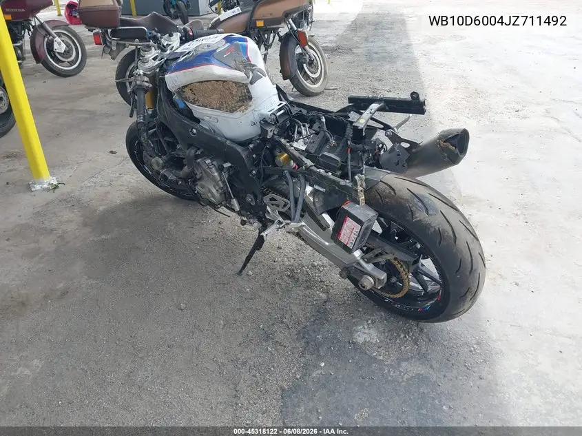 2018 BMW S 1000 Rr VIN: WB10D6004JZ711492 Lot: 45318122