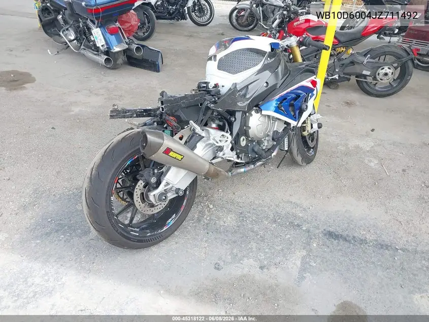 2018 BMW S 1000 Rr VIN: WB10D6004JZ711492 Lot: 45318122