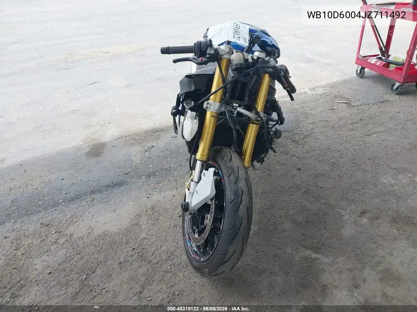 2018 BMW S 1000 Rr VIN: WB10D6004JZ711492 Lot: 45318122