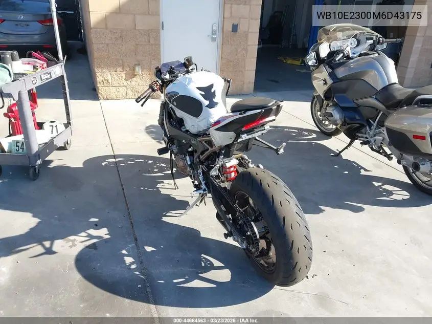 2021 BMW S 1000 Rr VIN: WB10E2300M6D43175 Lot: 44664563