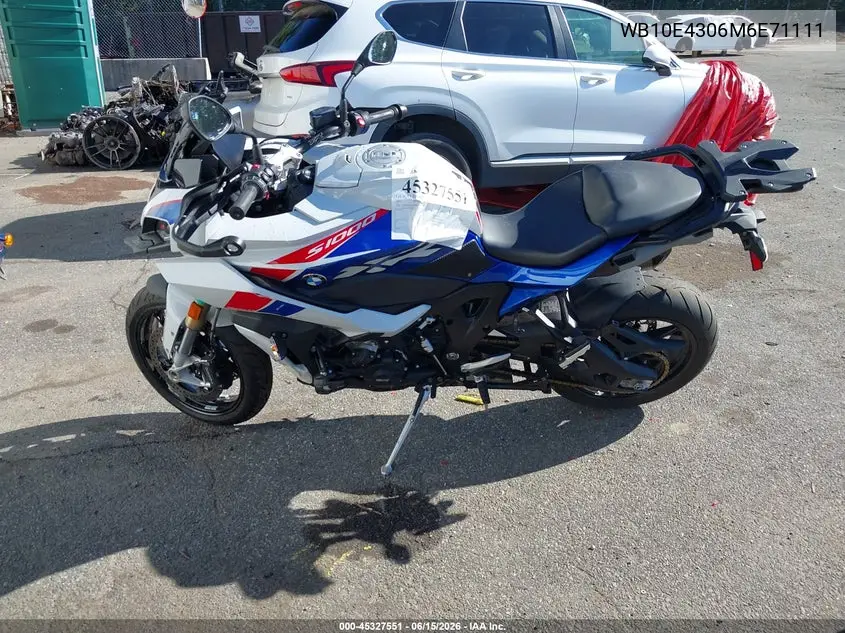2021 BMW S 1000 Xr VIN: WB10E4306M6E71111 Lot: 45327551