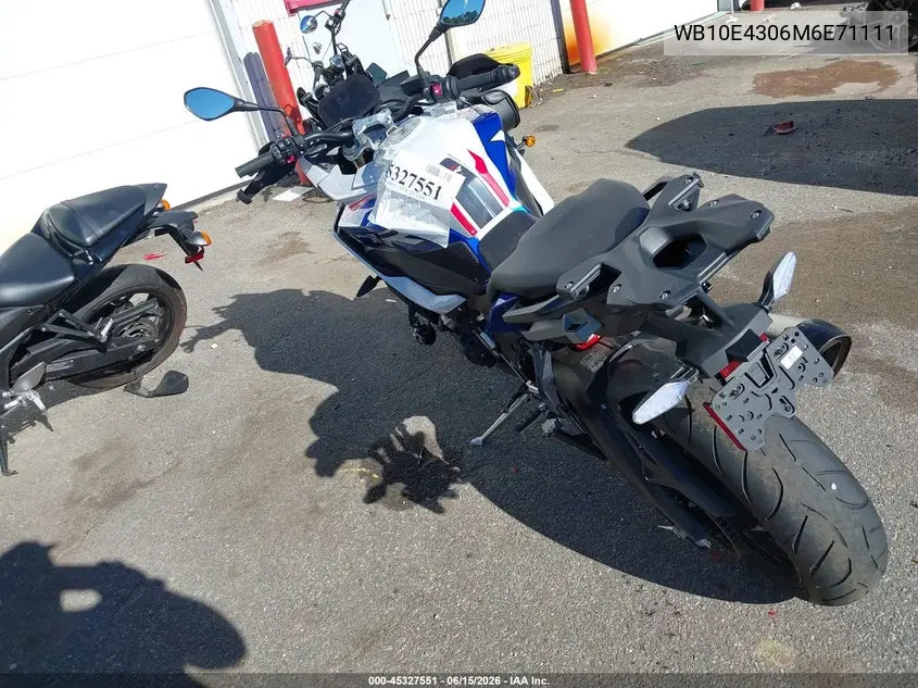 2021 BMW S 1000 Xr VIN: WB10E4306M6E71111 Lot: 45327551