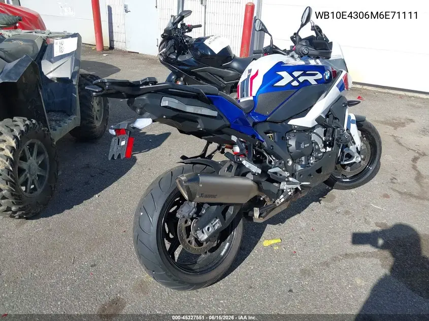 2021 BMW S 1000 Xr VIN: WB10E4306M6E71111 Lot: 45327551