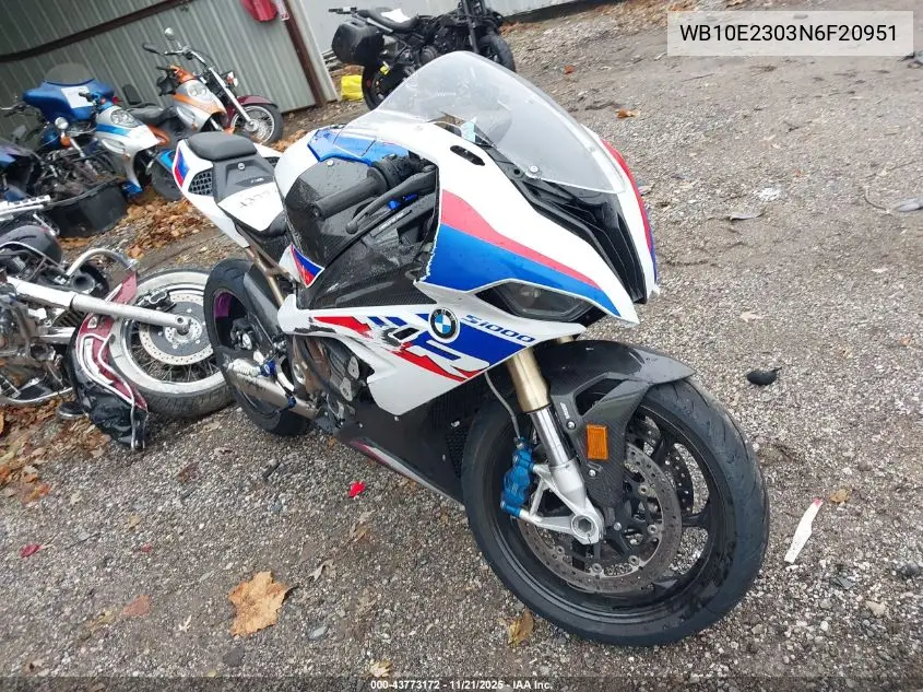 2022 BMW S 1000 Rr VIN: WB10E2303N6F20951 Lot: 43773172