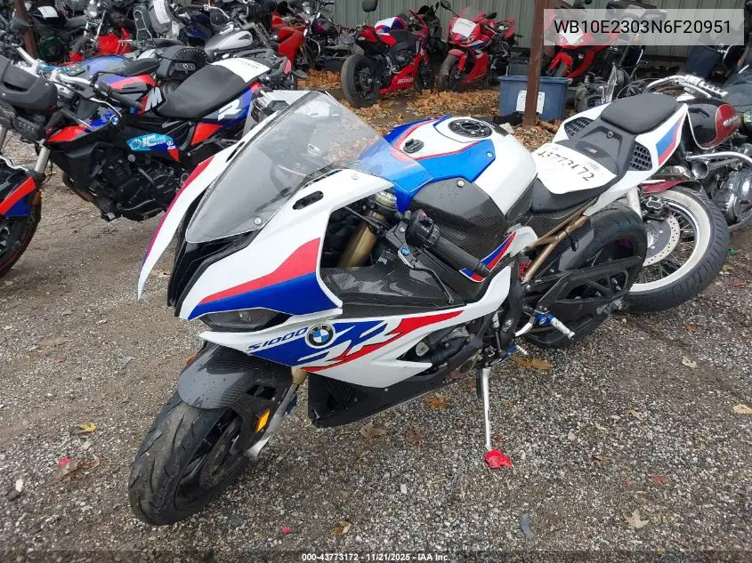 2022 BMW S 1000 Rr VIN: WB10E2303N6F20951 Lot: 43773172