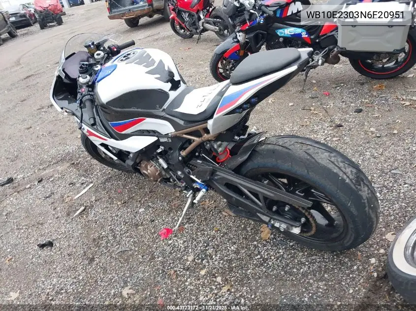 2022 BMW S 1000 Rr VIN: WB10E2303N6F20951 Lot: 43773172