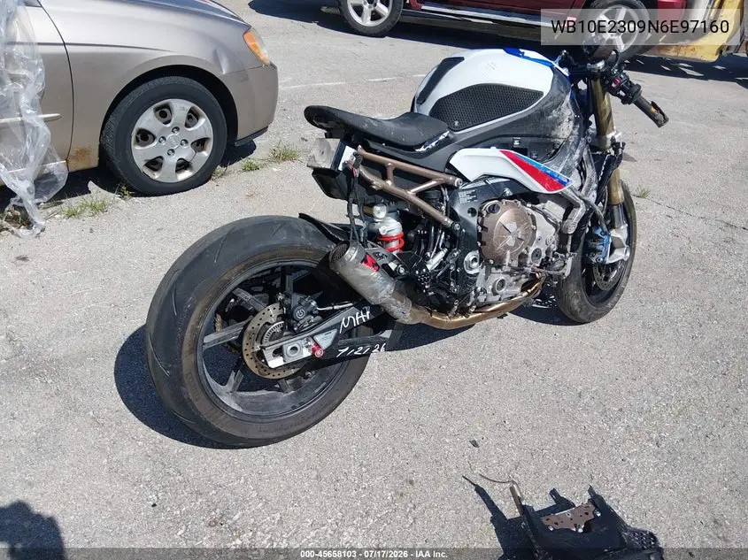 2022 BMW S 1000 Rr VIN: WB10E2309N6E97160 Lot: 45658103