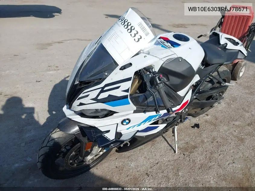 2024 BMW S 1000 Rr VIN: WB10E6303R6J78671 Lot: 44988833