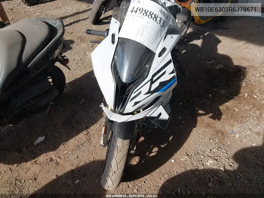 2024 BMW S 1000 Rr VIN: WB10E6303R6J78671 Lot: 44988833