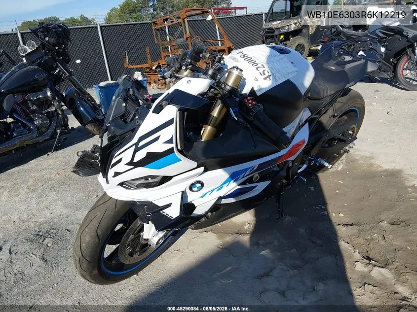 2024 BMW S 1000 Rr VIN: WB10E6303R6K12219 Lot: 45290084