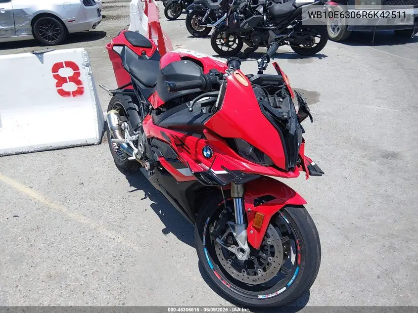 2024 BMW S 1000 Rr VIN: WB10E6306R6K42511 Lot: 45306616