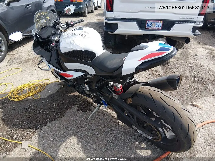 2024 BMW S 1000 Rr VIN: WB10E6302R6K32123 Lot: 45531343