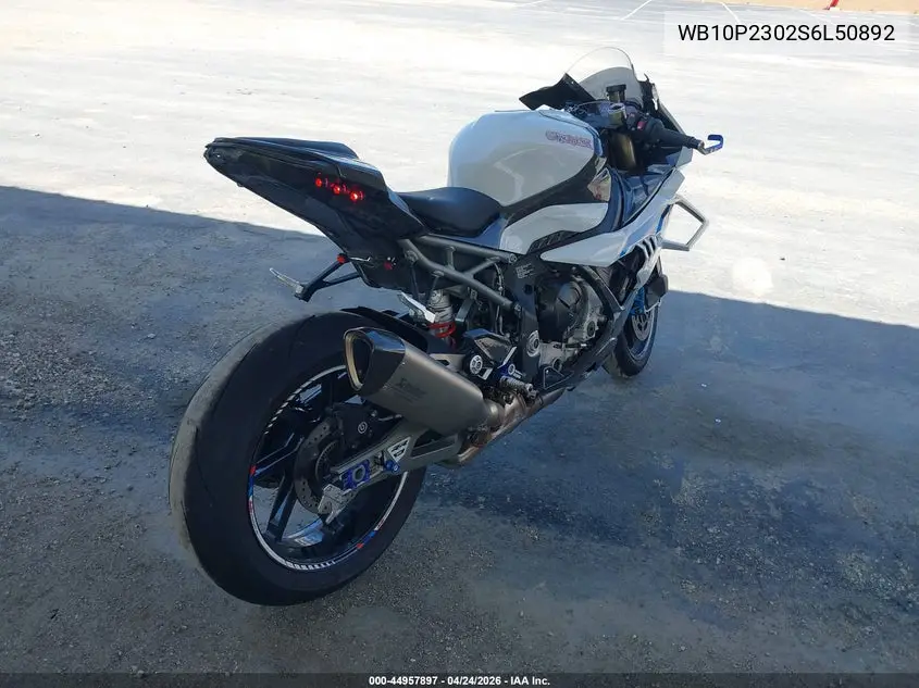 2025 BMW S 1000 Rr VIN: WB10P2302S6L50892 Lot: 44957897