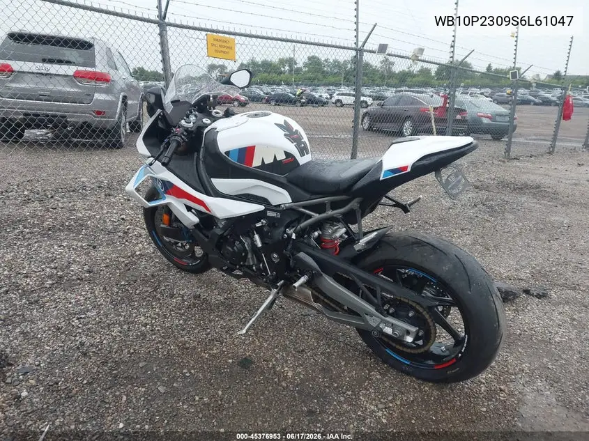 2025 BMW S 1000 Rr VIN: WB10P2309S6L61047 Lot: 45376953