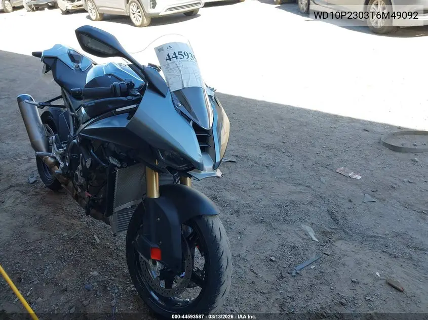 2026 BMW S 1000 Rr VIN: WB10P2303T6M49092 Lot: 44593587