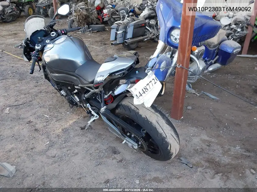 2026 BMW S 1000 Rr VIN: WB10P2303T6M49092 Lot: 44593587