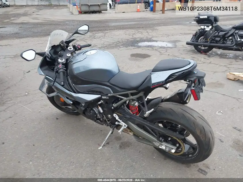 2026 BMW S 1000 Rr VIN: WB10P2308T6M34118 Lot: 45443976