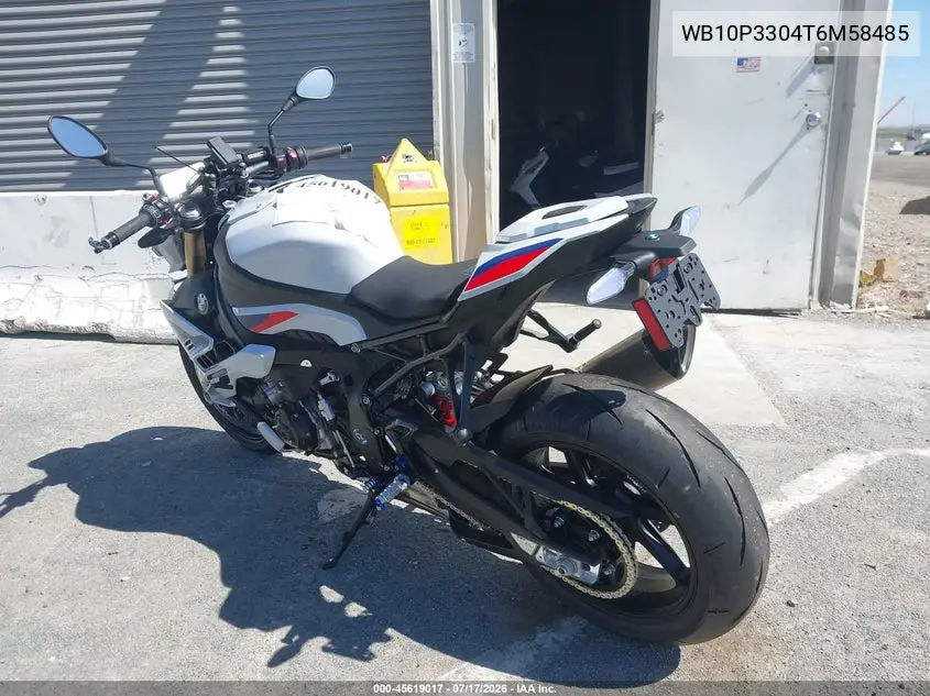 2026 BMW S 1000 R VIN: WB10P3304T6M58485 Lot: 45619017