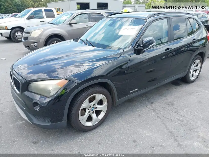 2014 BMW X1 Sdrive28I VIN: WBAVM1C53EVW51783 Lot: 45583101