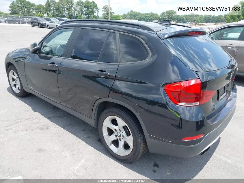 2014 BMW X1 Sdrive28I VIN: WBAVM1C53EVW51783 Lot: 45583101