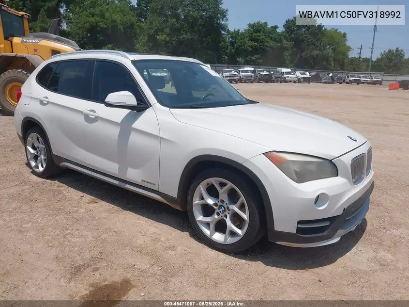 2015 BMW X1 Sdrive28I VIN: WBAVM1C50FV318992 Lot: 45471067