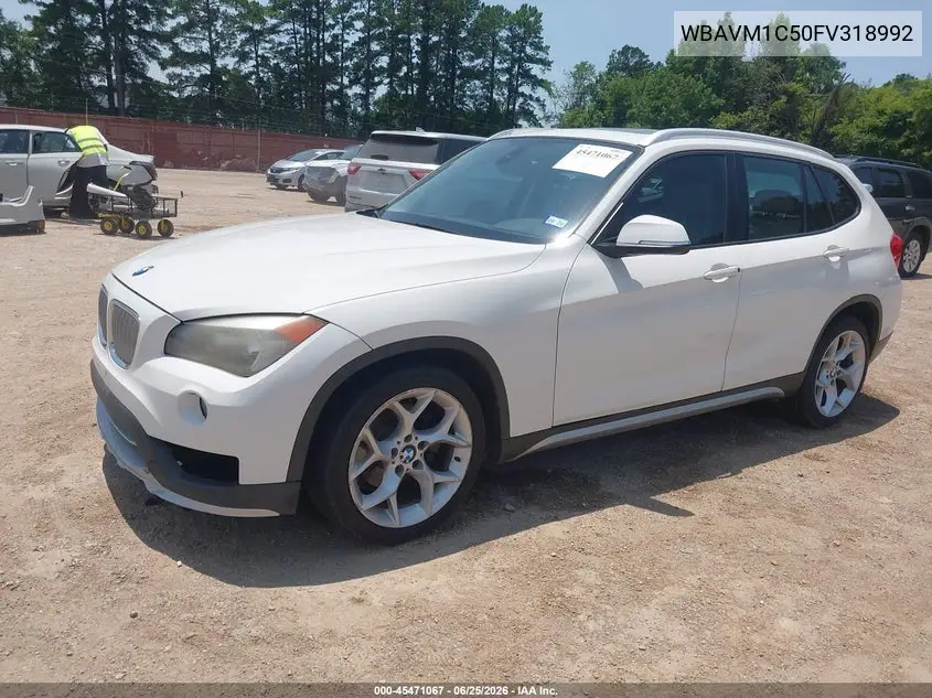 2015 BMW X1 Sdrive28I VIN: WBAVM1C50FV318992 Lot: 45471067