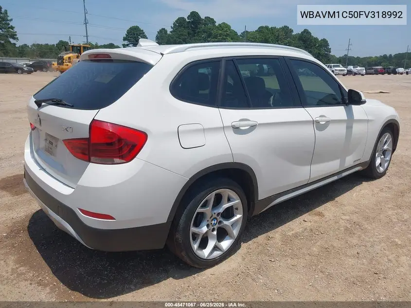 2015 BMW X1 Sdrive28I VIN: WBAVM1C50FV318992 Lot: 45471067