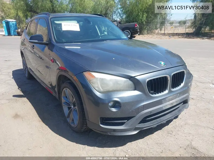 2015 BMW X1 xDrive28I VIN: WBAVL1C51FVY30408 Lot: 45582796