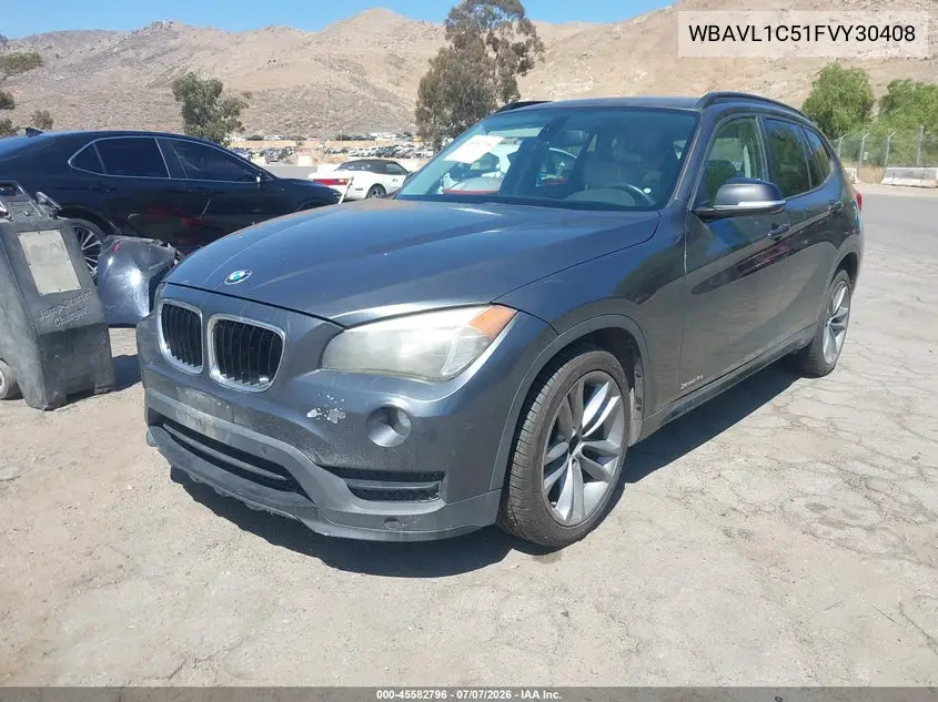 2015 BMW X1 xDrive28I VIN: WBAVL1C51FVY30408 Lot: 45582796
