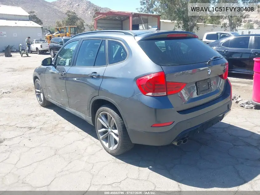 2015 BMW X1 xDrive28I VIN: WBAVL1C51FVY30408 Lot: 45582796